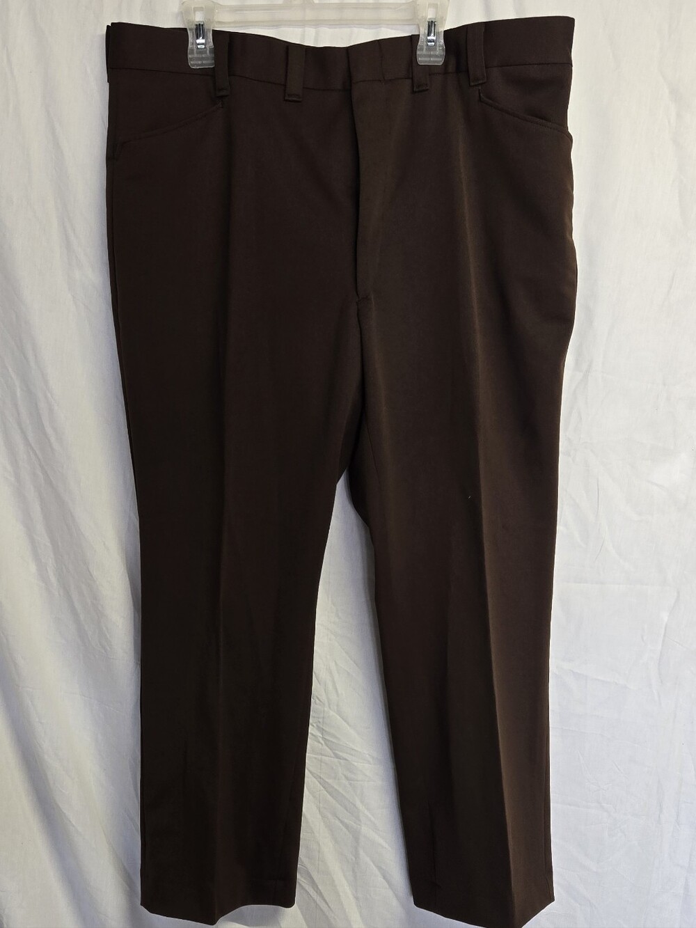 Vintage Riverside Masterbilt Perma-Neat men’s work/uniform trousers in dark brow